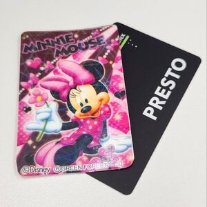 3/$9 Card deco sticker Minnie Mouse